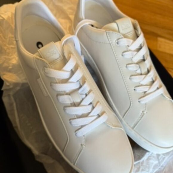 COACH Lowline Low Top Leather Sneakers - Optic White, Size 10D - Picture 6 of 6